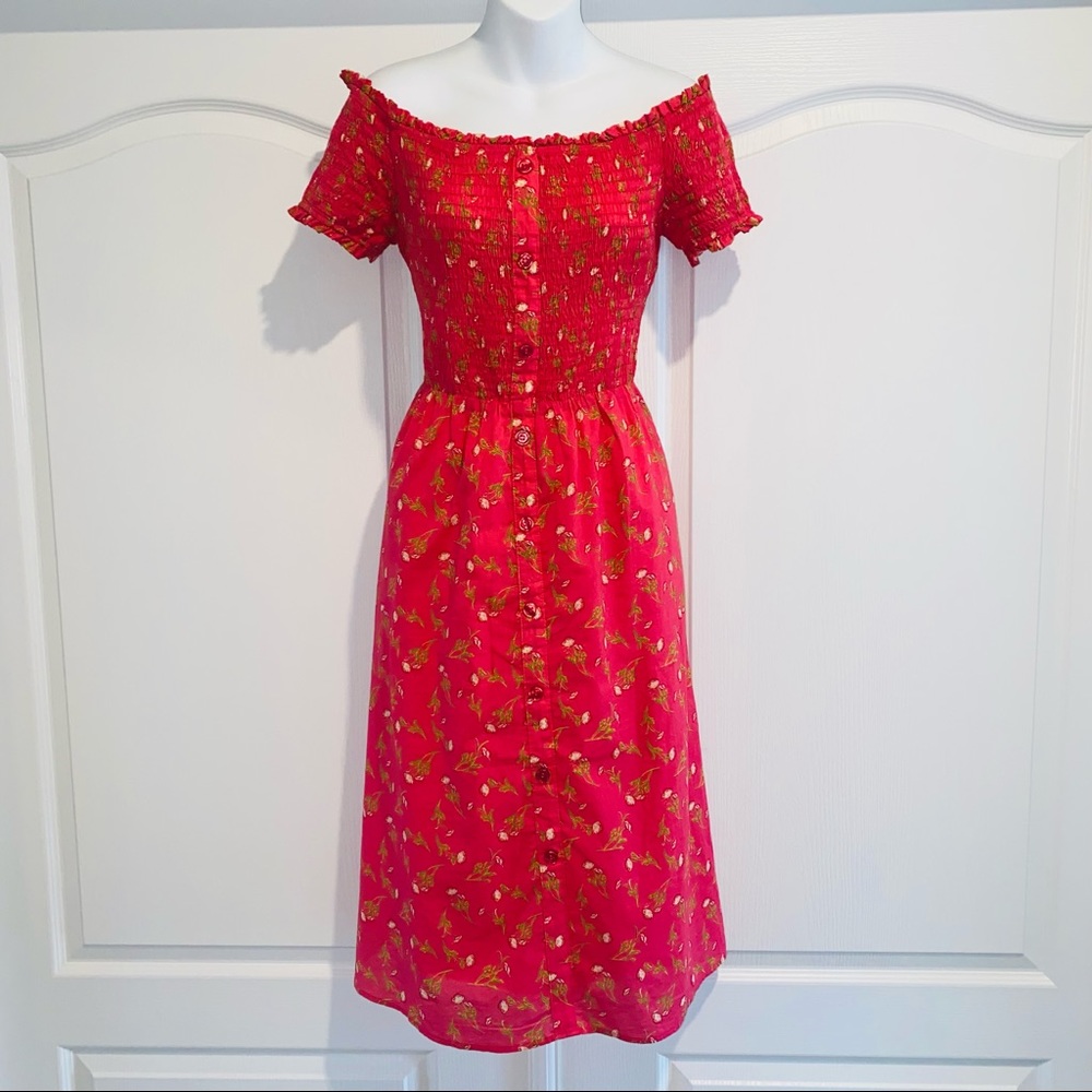NY&C Off the Shoulder Dress with Pockets - Picture 4 of 6